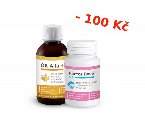 OK ALFA+ a FACTOR BASE KIDS, podpora zdraví, účinná prevence