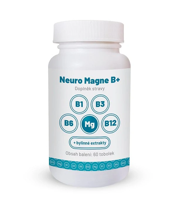 NEURO MAGNE B+ PŘÍRODNÍ HOŘČÍK S VITAMÍNY SKUPINY B, ZLEPŠENÍ SPÁNKU, CELKOVÉ ZKLIDNĚNÍ, VITALITA