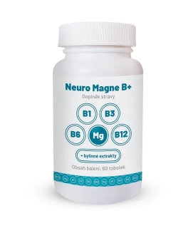 NEURO MAGNE B+  PŘÍRODNÍ HOŘČÍK S VITAMÍNY SKUPINY B, ZLEPŠENÍ SPÁNKU, CELKOVÉ ZKLIDNĚNÍ, VITALITA