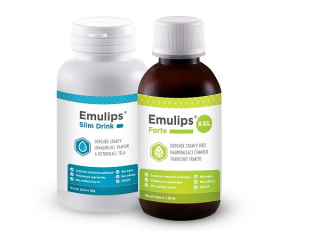 EMULIPS slim drink + EMULIPS forte, ŽLUČNÍK, TRÁVENÍ, HUBNUTÍ